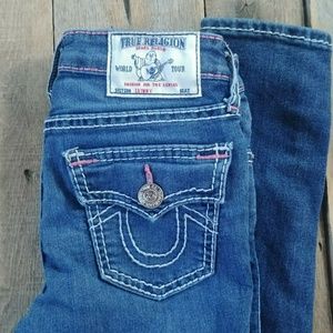 True Religion Girls Skinny Blue Jeans Stella